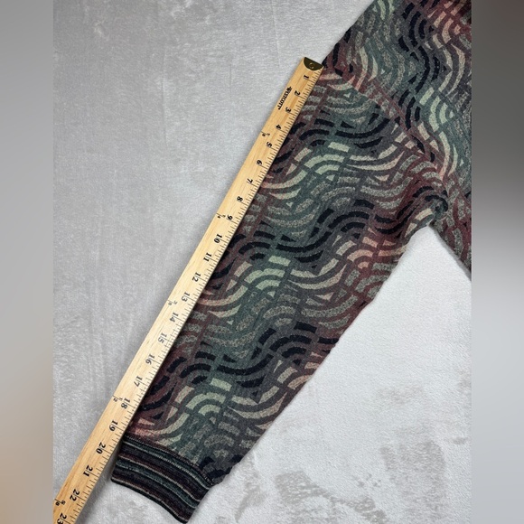 Vintage Men’s Jhane Barnes Menswear Wool Blend Geometric Grandpa Sweater Medium - Picture 12 of 16